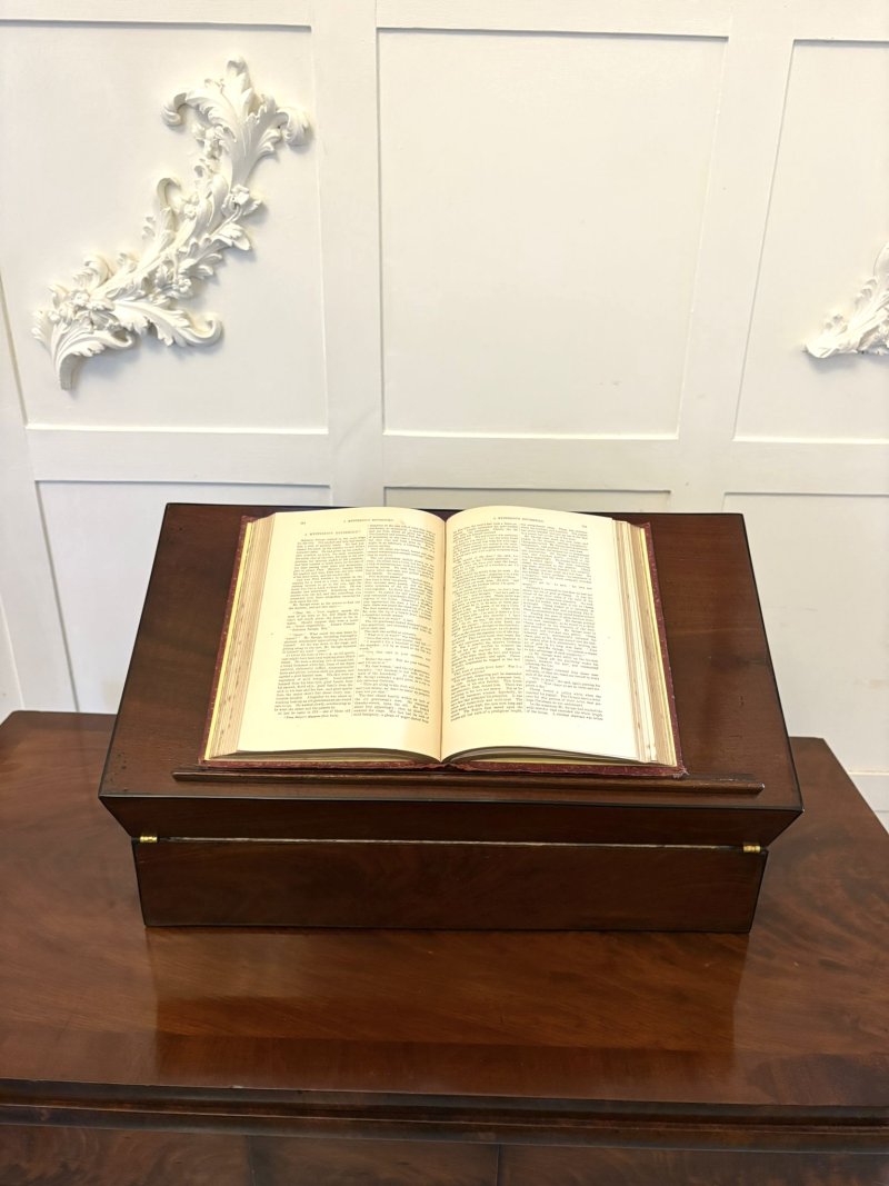 Fine Quality Antique George III Figured Mahogany Writing Box